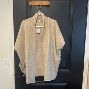 FP Movement by Free People Beige Open-Front Poncho